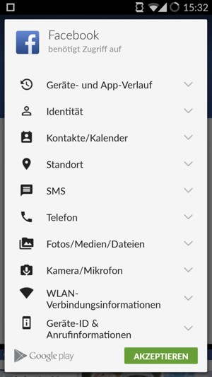 Wählen Sie AKZEPTIEREN