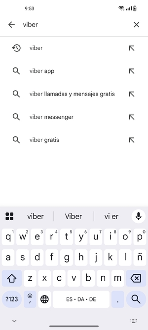 Introduzca el nombre de la aplicación y seleccione Buscar