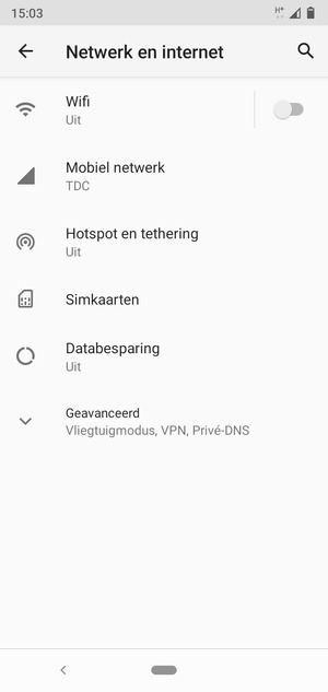 Selecteer Mobiel netwerk
