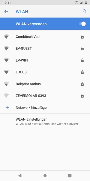 Wählen Sie das Wireless-Netzwerk, zu dem Sie eine Verbindung herstellen möchten