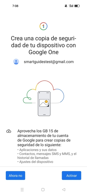 Seleccione Activar