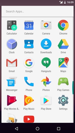 Scroll to and select Settings