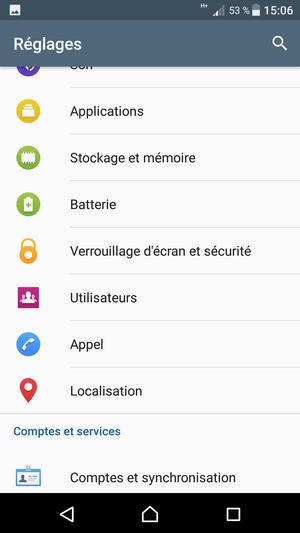 Faites défiler et sélectionnez Verrouillage d'écran et sécurité