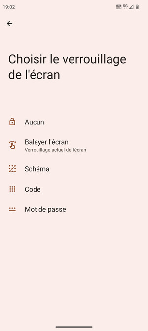 Sélectionnez Schéma