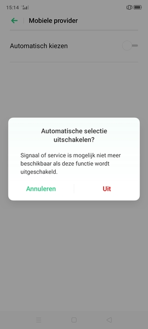 Selecteer Uit