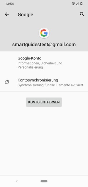 Wählen Sie Kontosynchronisierung