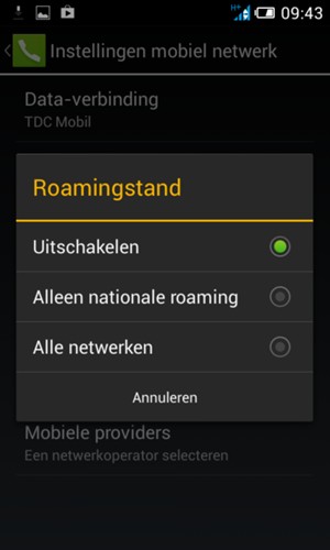 Selecteer uw voorkeursoptie