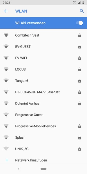 Wählen Sie das Wireless-Netzwerk, zu dem Sie eine Verbindung herstellen möchten