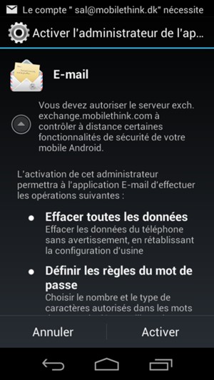 Sélectionnez Activer