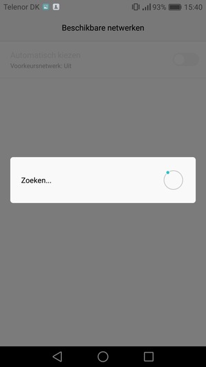 Wacht tot de zoekopdracht beëindigd is