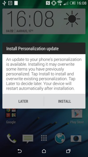 Wählen Sie INSTALL