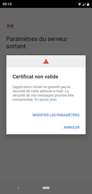 Sélectionnez MODIFIER LES PARAMÈTRES