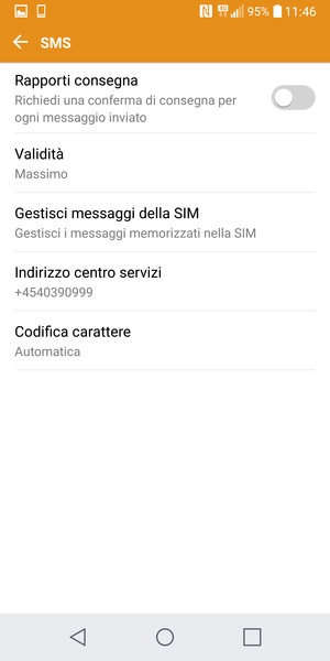 Seleziona Indirizzo centro servizi