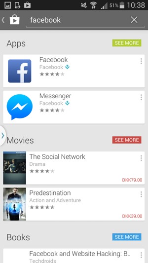 Select the app