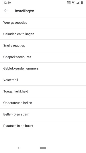 Selecteer Voicemail