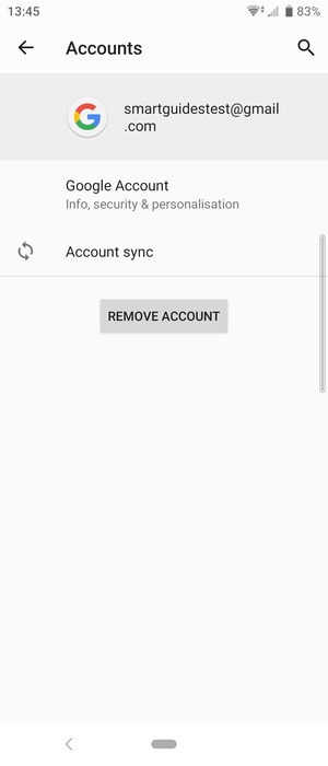 Select Account sync