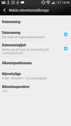 Välj Åtkomstpunktsnamn