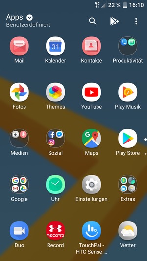 Wählen Sie Einstellungen