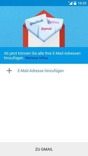 Wählen Sie E-Mail-Adresse hinzufügen