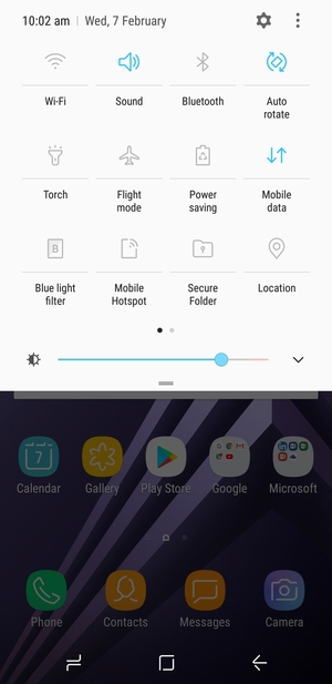 Select Sound to change to vibration mode