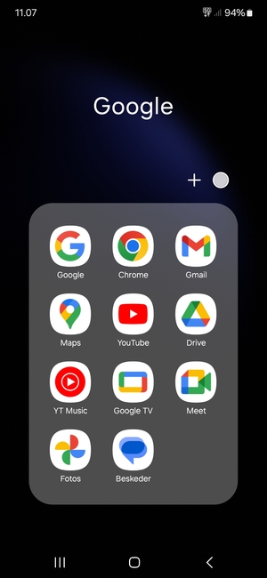 Vælg Gmail
