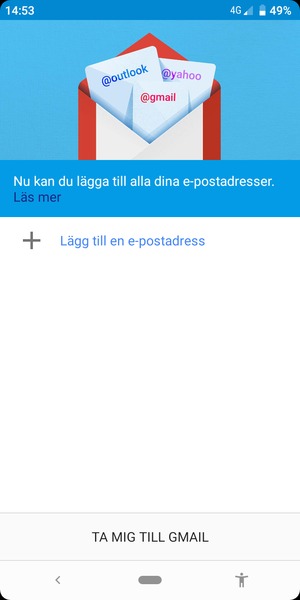 Välj Lägg till en e-postadress