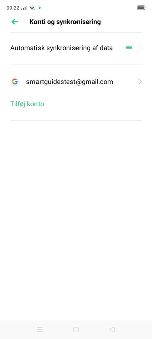 Vælg din Google-konto