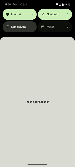 Aktiver topmenuen igen