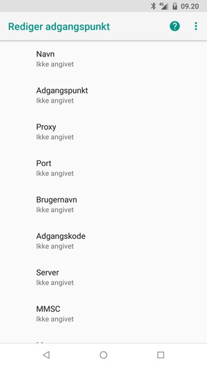 Indtast MMS-oplysninger