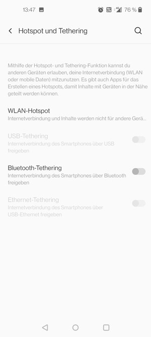 Wählen Sie WLAN-Hotspot