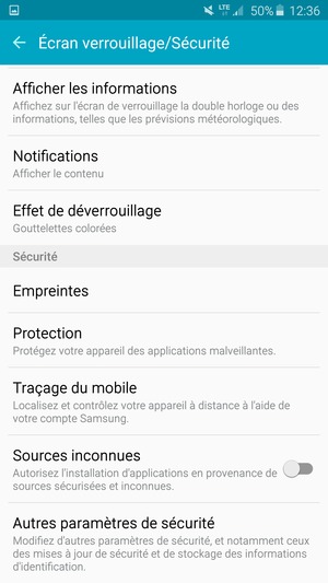 Faites défiler et sélectionnez Autres paramètres de sécurité