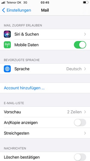 Wählen Sie Account hinzufügen...