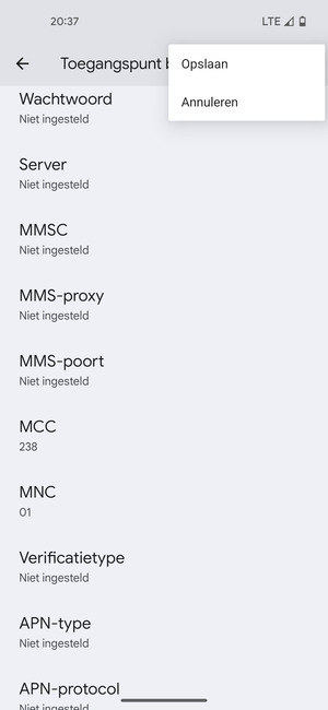 Selecteer Opslaan