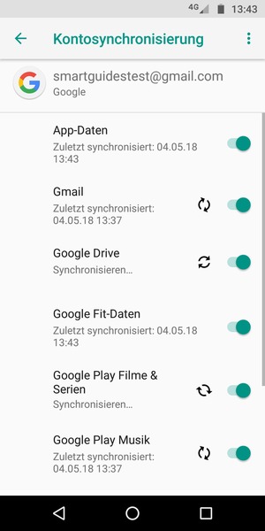 Ihre Daten werden synchronisiert