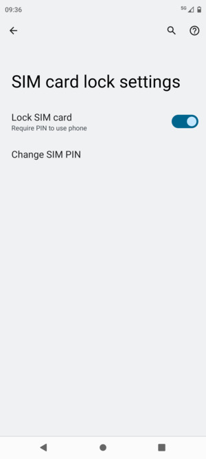 Select Change SIM PIN
