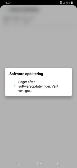 Afvent at søgningen er afsluttet