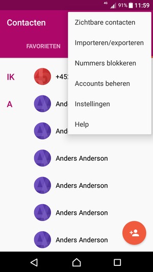 Selecteer Importeren/exporteren