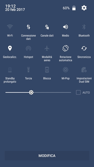 Disattiva Gelocalizz.