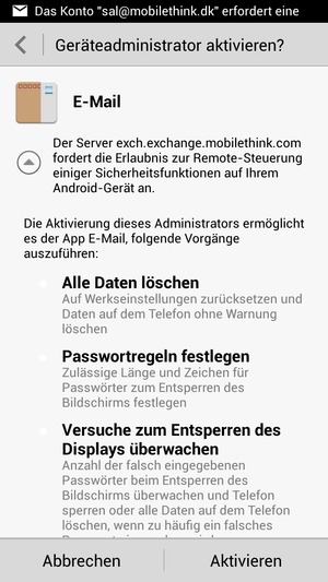 Wählen Sie Aktivieren