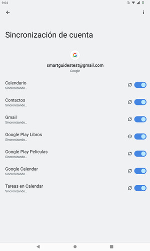 Su información será sincronizada