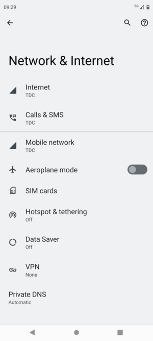 Select Hotspot &  tethering