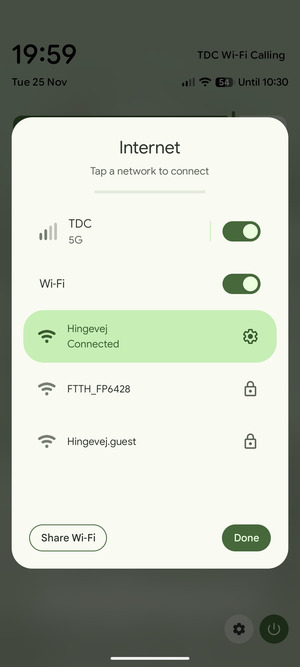 Turn off Wi-Fi