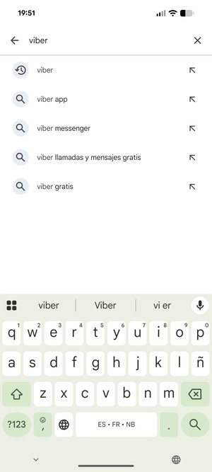 Introduzca el nombre de la aplicación y seleccione Buscar