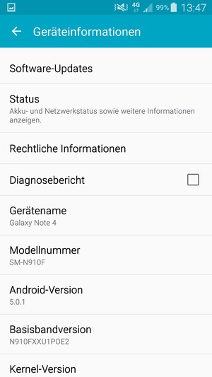 Wählen Sie Software-Updates