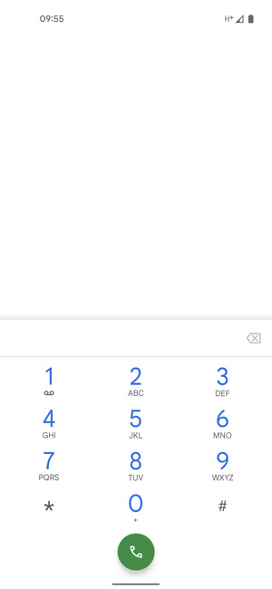 Press and hold the number 1