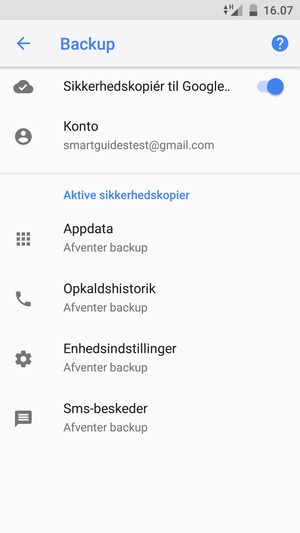 Vælg Konto