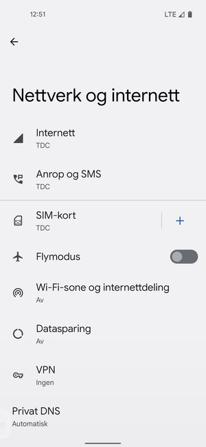 Velg SIM-kort