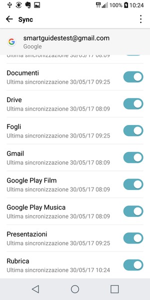 Assicurati che Rubrica sia selezionato