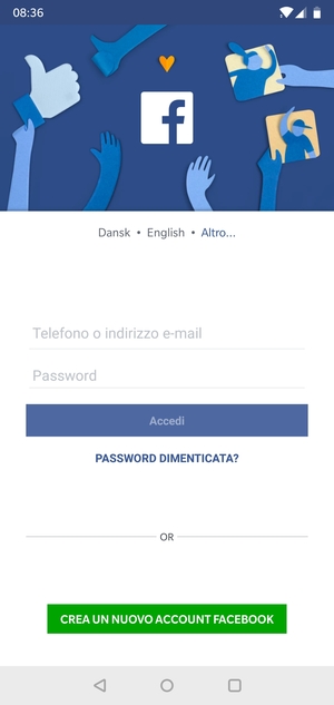 L'app è pronta per l'uso