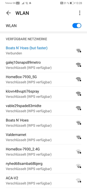 Sie sind nun mit dem WLAN-Netzwerk verbunden